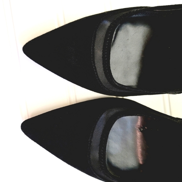 Calvin Klein Black Suede & Mesh Heels - Picture 4 of 13